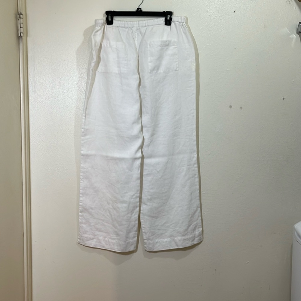 No brand cotton, wide legged pants. Size Large. - Picture 5 of 7